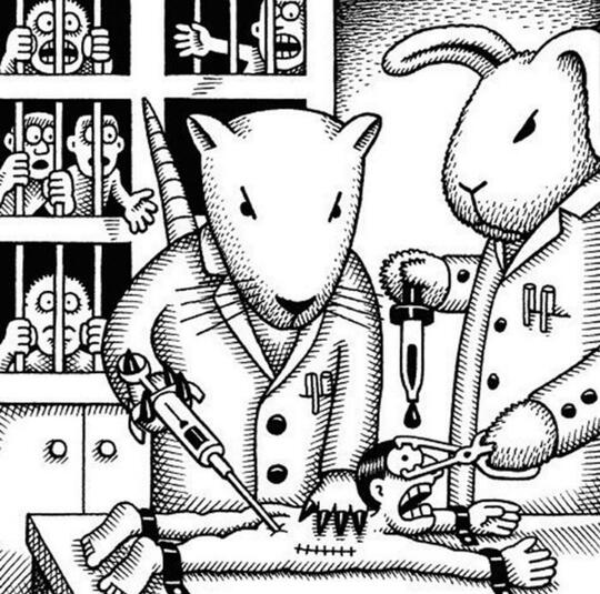 18 Ilustrasi Mengerikan jika Manusia Bertukar Kodrat dengan Hewan