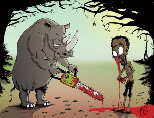 18 Ilustrasi Mengerikan jika Manusia Bertukar Kodrat dengan Hewan