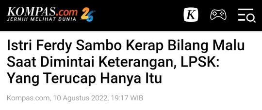 Soal Asesmen Istri Ferdy Sambo, LPSK: Kesimpulan Kami Dia Tidak Butuh Perlindungan
