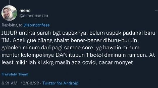 Untirta Trending Twitter, Diduga Terjadi Perpeloncoan dan Pelecehan Verbal Saat Ospek
