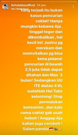 Farhat Abbas Bela Ibu Pengutil Cokelat Di Alfamart! Kok Bisa? Berikut Alasannya Gan!