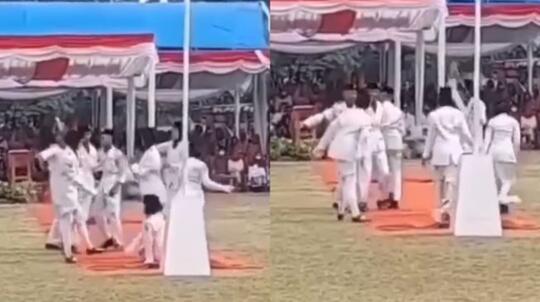 Diduga Joget Saat Bertugas, Pasukan Paskibra Bekasi Tuai Pro Kontra di Media Sosial