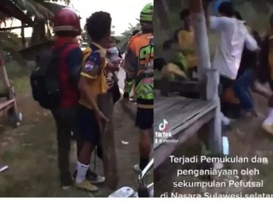Tak Diterima Diklakson, Sambil Gendong Anak Pasutri Ini Dikeroyok Sejumlah Remaja