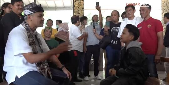 Pesan Ganjar Pranowo kepada Farel Prayoga Untuk dibuatkan Lagu Anak- Anak