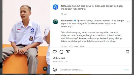 Pro Kontra Razia Rambut di Sekolah, Ini yang Harus Dilakukan Jika Masih Diterapkan