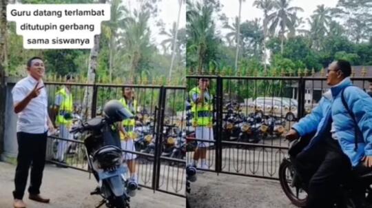 Guru Datang Terlambat Gerbang Ditutup oleh Murid, Apakah Itu Pantas Untuk Dilakukan?