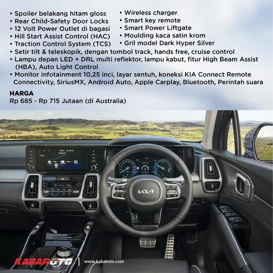 Kia Sorento PHEV Dibanderol Rp747 Jutaan