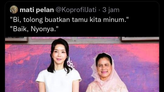 Ibu Iriana Dihina Saat Berfoto dengan Kim Keon Hee, Membuat Gibran dan Kaesang Murka