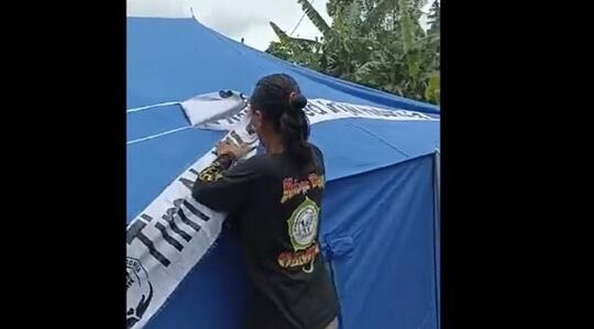 Heboh Pembredelan Banner Tenda Bantuan dari Gereja Untuk Cianjur, Pahami Nonproletisi