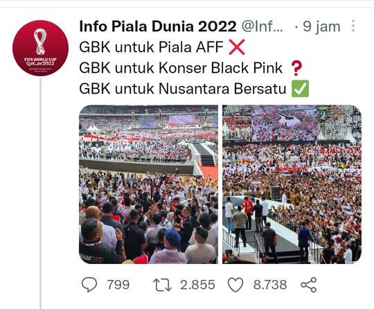Viral Sampah Berserakan Sempat Terlihat Usai Acara Nusantara Bersatu di GBK
