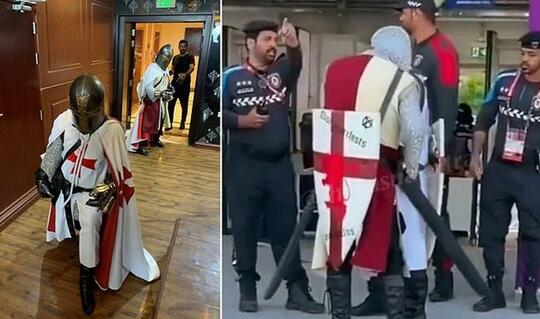Fans England Diusir dari Stadion oleh Petugas Qatar Karena Menggunakan Outfit Ini