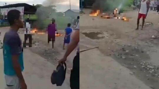 Termakan Hoax, Warga Desa Tega Bakar Hidup-hidup Wanita Hingga Tewas!
