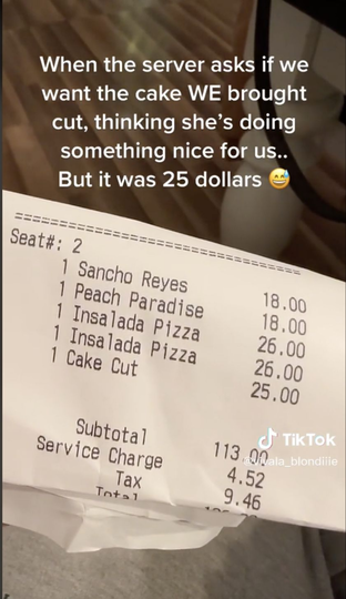 Cuma Potong Kue Di Restoran, Ditagih 25 Dollar, Sekitar Rp 374.000! Kok Bisa Begitu?