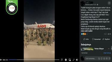 #HOAX Tentara China Naik Lion Serbu Indonesia, Mengapa Hoax Semacam Sering Terjadi?