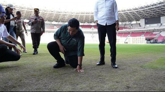 Begini Kondisi Rumput GBK Usai Konser Blackpink, Erick Thohir Kecewa!