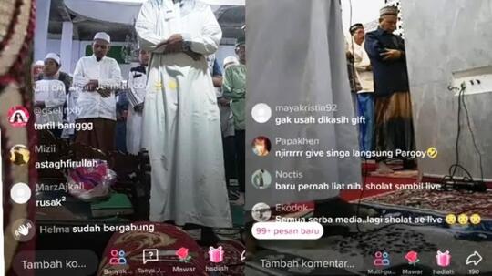 Heboh Fenomena Ustaz Live Tik Tok Saat Jadi Imam Terawih, Apakah Patut Dilakukan?