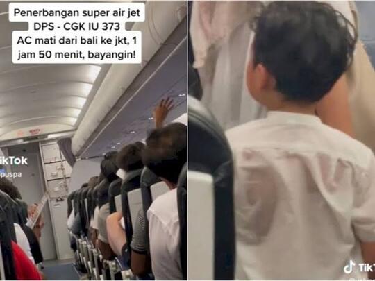 Naik Pesawat AC Mati Hampir 2 Jam, Hasilnya Bikin Penumpang Mengeluh Kepanasan!