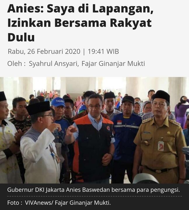 Pengamat: Anies Tak Serius Atasi Banjir, Malah Sibuk Revitalisasi Monas dan Formula E