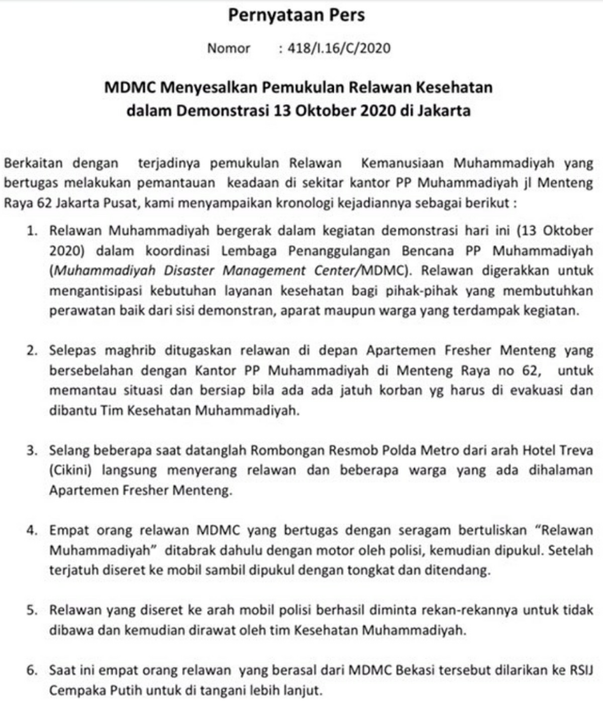 Ambulans Bawa Logistik Demo, Polisi: Ini Modus Baru