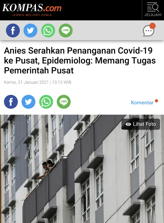 DKI Masuk 50 Kota Respons COVID Terbaik Dunia, Anies Beberkan Capaian Vaksin