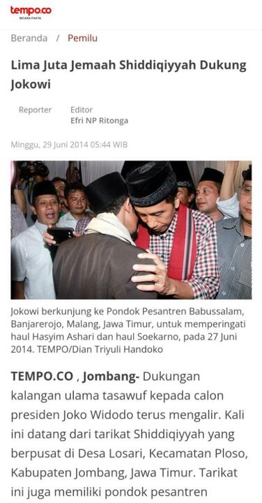 Saat Jokowi Minta Pencabutan Izin Ponpes Shiddiqiyyah Jombang Dibatalkan