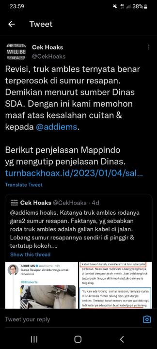 Addie MS Disebut Sebar Hoaks, Ini Fakta Mobil Truk yang Terperosot 