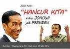 Adu kreatif pendukung Prabowo-Hatta vs Jokowi-JK